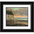 thumbnail image 1 of Maxime Maufra 2x Matted 22x20 Black Ornate Framed Art Print 'Sunset', 1 of 2