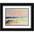 thumbnail image 1 of Maxime Maufra 2x Matted 24x20 Black Ornate Framed Art Print 'Evening at the Sea', 1 of 2