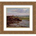 thumbnail image 1 of Maxime Maufra 2x Matted 24x20 Gold Ornate Framed Art Print 'The Coastline in Brittany', 1 of 2