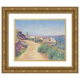 thumbnail image 1 of Maximilien Luce 24x20 Gold Ornate Framed and Double Matted Museum Art Print Titled - Saint-Tropez (1892), 1 of 4