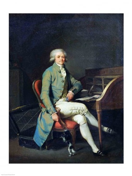 Maximilien de Robespierre Canvas Art - Louis-Leopold Boilly (18 x 24)