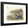 thumbnail image 1 of Maximilienne Guyon 14x12 Black Modern Framed Museum Art Print Titled - Girl and Boy with a Basket of Young Birds (1878 - 1903), 1 of 5