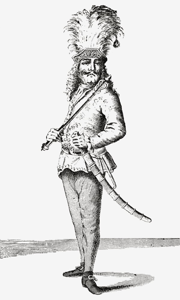 Maximillian Christopher Miller 1674 - 1734 Also Known As The Saxon Giant And The German Giant From The Strand Magazine Published 1894 Canvas Art - Ken Welsh  Design Pics (24 x 40)