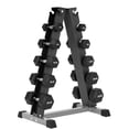 thumbnail image 1 of Maximize Floor Space with Our A-Frame Dumbbell Rack Stand - Solid Construction, Anti-Scratch, Holds 6 Pairs, 1 of 7