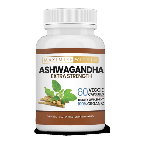 Maximum Slim Maximize Within Ashwagandha Root Extra Strength Stress Support 60 Count