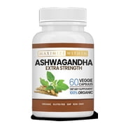 Maximum Slim Maximize Within Ashwagandha Root Extra Strength Stress Support 60 Count