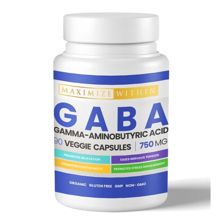 Maximize Within GABA (Gamma-Aminobutyric Acid) 750mg 60 Count