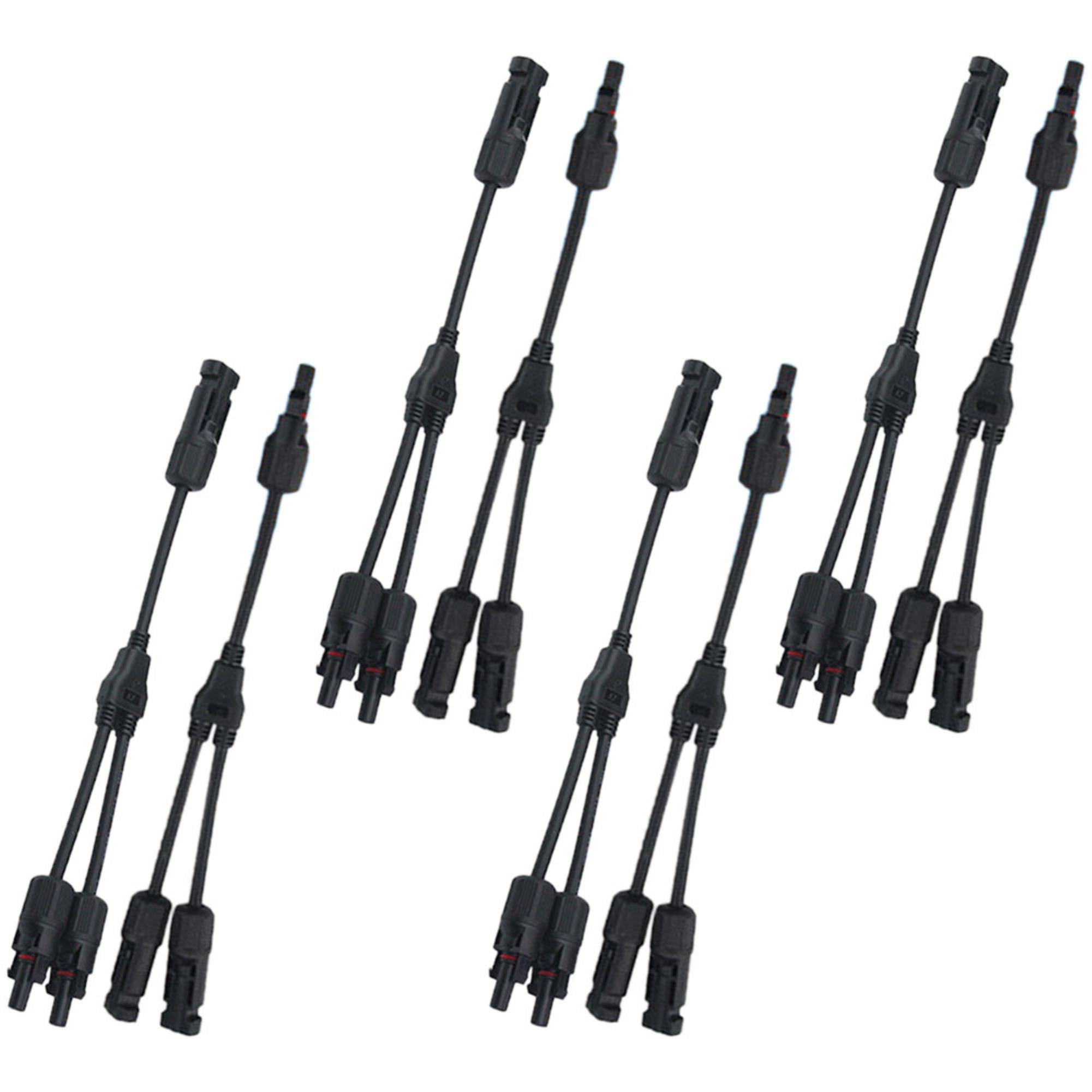 Maximize Your Solar Panel Output with Our Solar Connectors 4 Pairs Y Branch Parallel Adapter Cable - Easy-to-Use Tool Kit for 1 to 2  Plug