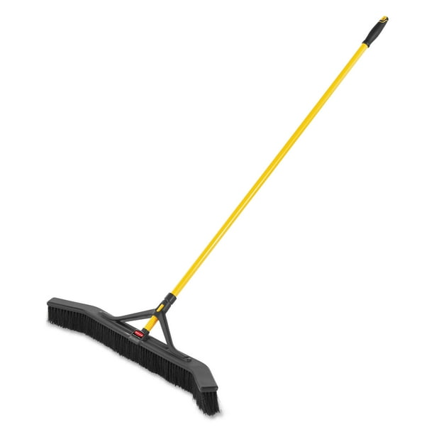 Maximizer Push-to-Center Broom, Poly Bristles, 36 x 58.13, Steel Handle, Yellow/Black Maximizer Push-to-Center Broom, Poly Bristles, 36 x 58.13, Steel Handle, Yellow/Black