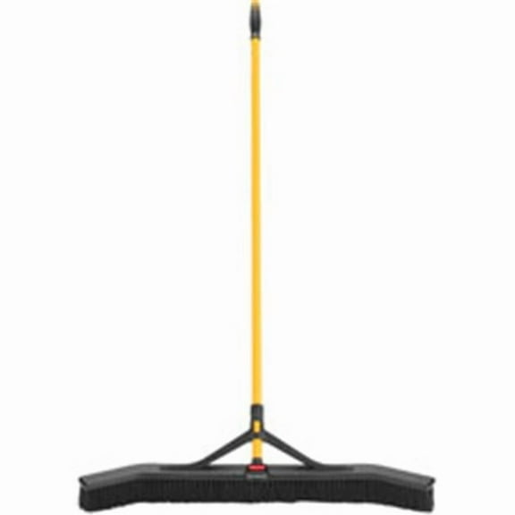 Maximizer Push-to Center 36 in. Broom, Black & Yellow