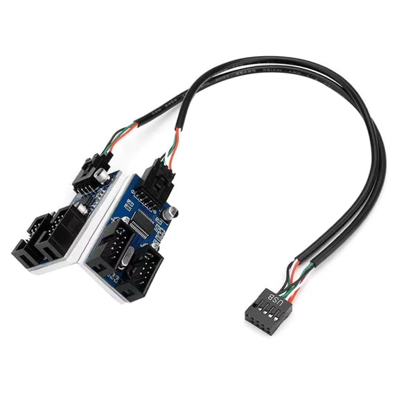 Maximizes USB Port with 9Pin Motherboards Header Extension 9Pin USB ...