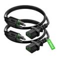 thumbnail image 1 of Maximm 1 Feet 2 Pack Universal Computer Monitor Power Cord, C13 Power Cable for Monitor, PC, Desktop, Printer, Scanner, 16 AWG NEMA 5-15P to IEC13 - UL Certified, 1 of 5