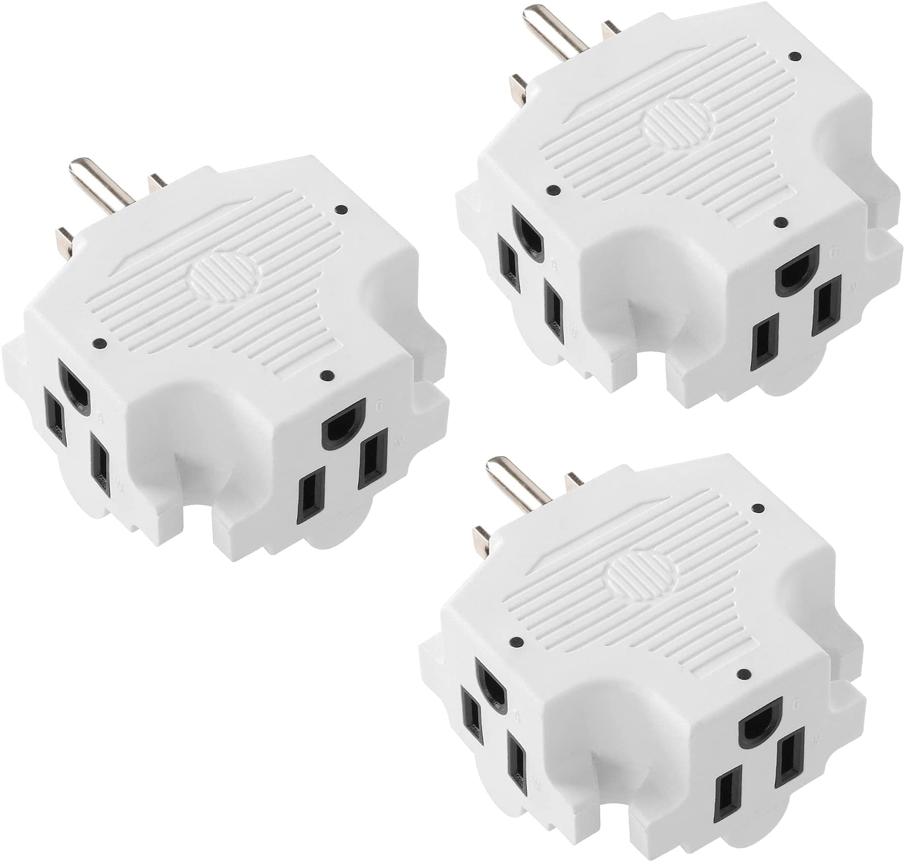 Plug To Outlet Maximm 3-Outlet Adapter Plug, Splitter Plug Outlet Expands Single ...
