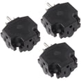 thumbnail image 1 of Maximm 3-Outlet Adapter Plug, Splitter Plug Outlet Expands Single Outlet Into 3 Outlets, Portable Wall Outlet Adapter Perfect for Travel and Cruise Ship Essentials, 3-Prong, UL Listed, Black, 1 of 8