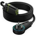 thumbnail image 1 of Maximm 360° Rotating Flat Plug Extension Cord 10 ft Black, with Removable Hook, 16AWG Indoor Use, UL Certified, 1 of 8