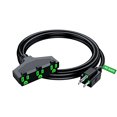 thumbnail image 1 of Maximm Cable 6 ft Safety Extension Cord with Multiple Outlets Black 14/3 SJTW, 14 Gauge Heavy Duty Indoor Power Cords ETL, 1 of 8