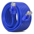 thumbnail image 1 of Maximm Cat 6 Ethernet Cable 40 ft – High-Speed LAN & Network Patch Cable, 10Gbps, 550 MHz, Blue UTP Cord – Gold-Plated RJ45 Connectors, 1 of 8