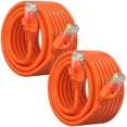 thumbnail image 1 of Maximm Cat 6 Ethernet Cable 30 ft (2-Pack) - High-Speed LAN Cable, Internet Cable, Patch Cable, and Network Cable - UTP, 10Gbps, 550MHz Cat6 Cable - Orange, 1 of 8