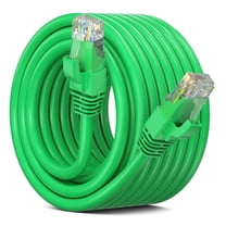Maximm Cat 6 Ethernet Cable 40 ft – High-Speed LAN & Network Patch Cable, 10Gbps, 550 MHz, Green UTP Cord – Gold-Plated RJ45 Connectors