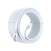 Cat 6 Ethernet Cable 50 Ft, 100% Pure Copper, Cat6 Cable LAN Cable, Internet Cable, Patch Cable and Network Cable - UTP White 50 Feet