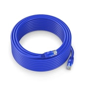 Ethernet Cable 100 ft CAT6 High Speed Internet Network LAN Cable Cord, Outdoor Waterproof Blue