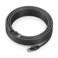 thumbnail image 1 of Ethernet Cable 25 ft CAT6 High Speed Internet Network LAN Cable Cord, Outdoor Waterproof (Black), 1 of 8