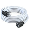 thumbnail image 1 of Maximm Extension Cord 15 Ft White Power Cords Indoor 16 Gauge Wire SJTW Heavy Duty ETL Listed (15Ft, White), 1 of 5