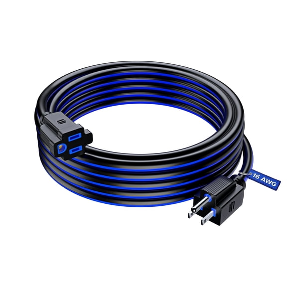 Maximm 25 ft Heavy Duty Extension Cord, 16-Gauge 3-Prong Indoor Power Cable
