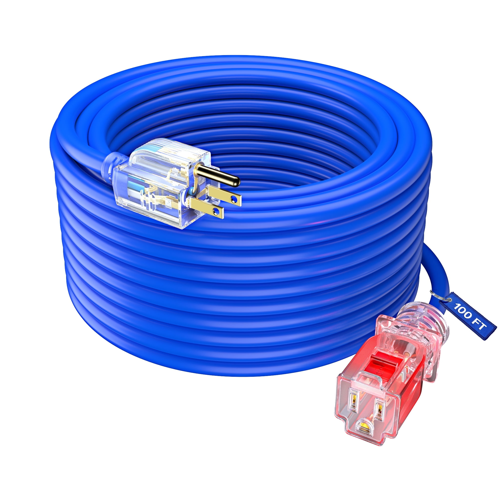 Maximm Extension Cord with Locking - Lighted Power Indicator l 100 Feet ...