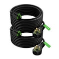 Maximm Flat Plug Extension Cord 30 ft with Slim SpaceSaving Plug