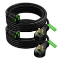 thumbnail image 1 of Maximm Flat Plug Extension Cord 8 ft with Slim Space-Saving Plug Design, Low Profile Extension Cord 16AWG (Black, 2 Pack), 1 of 7
