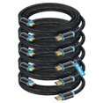 thumbnail image 2 of Buy Maximm High-Speed HDMI 2.0 4K Nylon Braided Cable, 6 Feet, 10-Pack 2 of 12