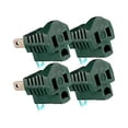 thumbnail image 1 of Maximm Polarized Grounding Adapter (4-Pack) Green, 2 Prong Grounding Converter For wall Outlets Plugs, Turn 2-Prong Outlets to 3-Prong Outlets, Easy to Install, Indoor Only, ETL Listed, 1 of 4