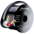 thumbnail image 1 of Maximm in Wall Speaker Wire - 200 Feet, Black - 14AWG CL3 Rated 2-Conductor Wire 14/2 (Copper Clad Aluminum) - Banana Plugs Included, 1 of 5