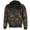 thumbnail image 1 of Maximos Men's Adam Zip Up Front Pocket Hooded Camouflage Jacket Orange L, 1 of 2