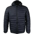 thumbnail image 1 of Maximos Men's Coat Slim Fit Lightweight Zip Insulated Puffer Hooded Jacket, Black, M, 1 of 5