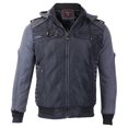 thumbnail image 1 of Maximos Men's Hooded Zip Up Fleece Lined Sherpa Bomber Jacket 1699, 1 of 8