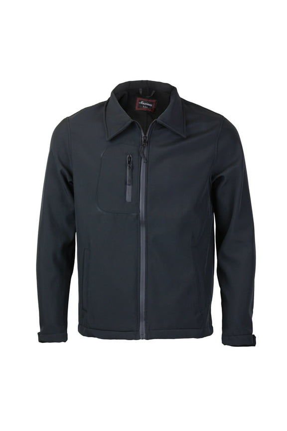 Maximos Men's Lightweight Athletic Water Resistant Windbreaker Jacket JERRY (Black,S)