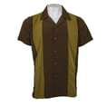 thumbnail image 1 of Maximos Men's Retro Classic Two Tone Bowling Casual Dress Shirt Charlie Sheen, 1 of 23