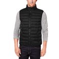 thumbnail image 1 of Maximos Men's Sleeveless  Zip Up Front Pocket Mock Neck Puffy Vest Black M, 1 of 4