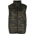 thumbnail image 1 of Maximos Men's Sleeveless  Zip Up Front Pocket Mock Neck Puffy Vest Camouflage XL, 1 of 4