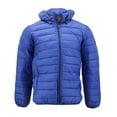 thumbnail image 1 of Maximos Men’s Slim Fit Lightweight Zip Insulated Packable Puffer Hooded Jacket (Royal Blue, L), 1 of 3