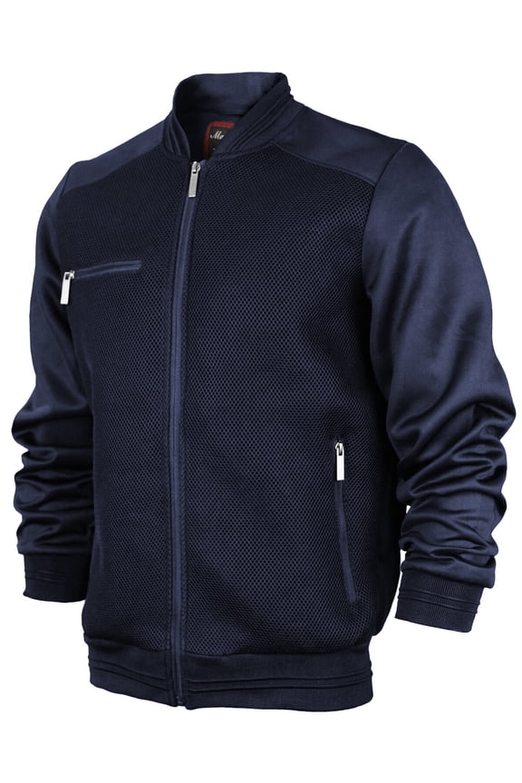 Men’s Lightweight Mesh Zip Up Bomber Jacket