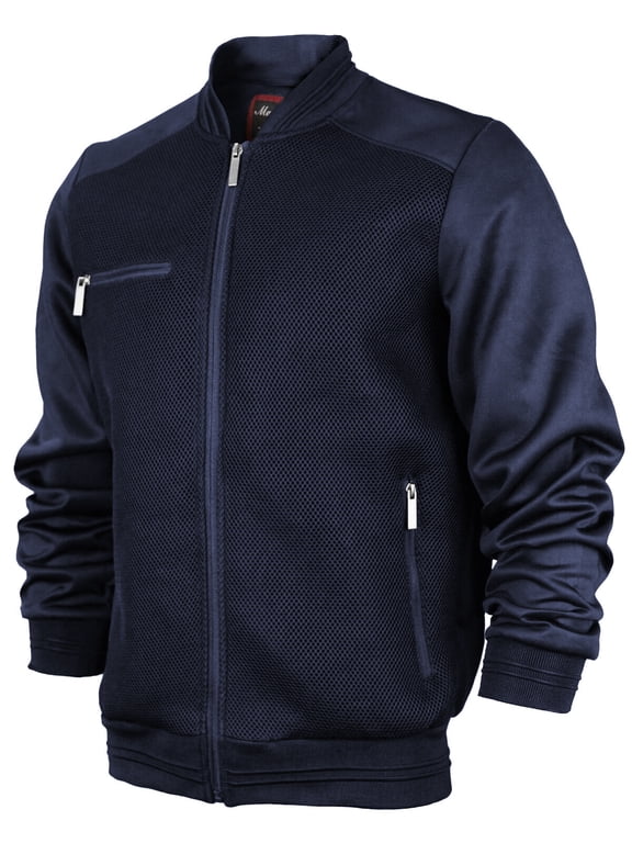 Men’s Lightweight Mesh Zip Up Bomber Jacket