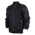 thumbnail image 1 of Maximos USA Men's Stylish Lightweight Multi Pocket Mesh Track Bomber Jacket (BEE-3 Black/Black, L), 1 of 2