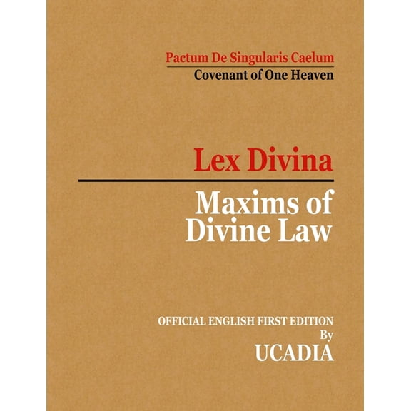 Maxims of Divine Law (Paperback)