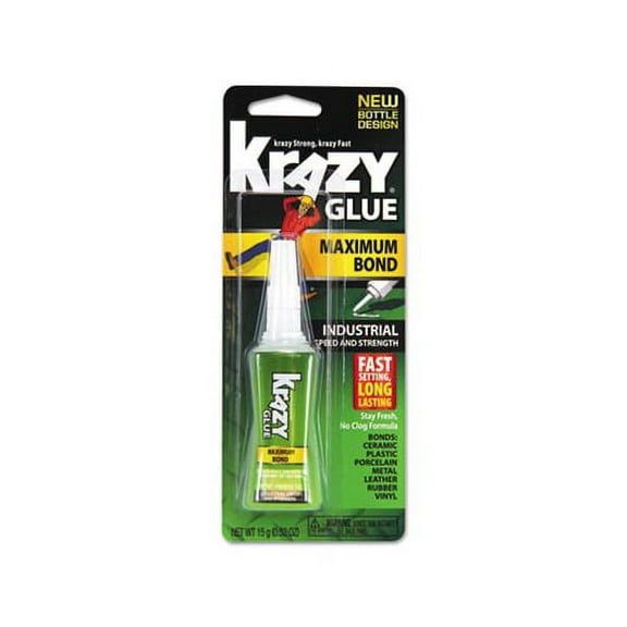 Maximum Bond Krazy Glue 0.52 oz, Dries Clear