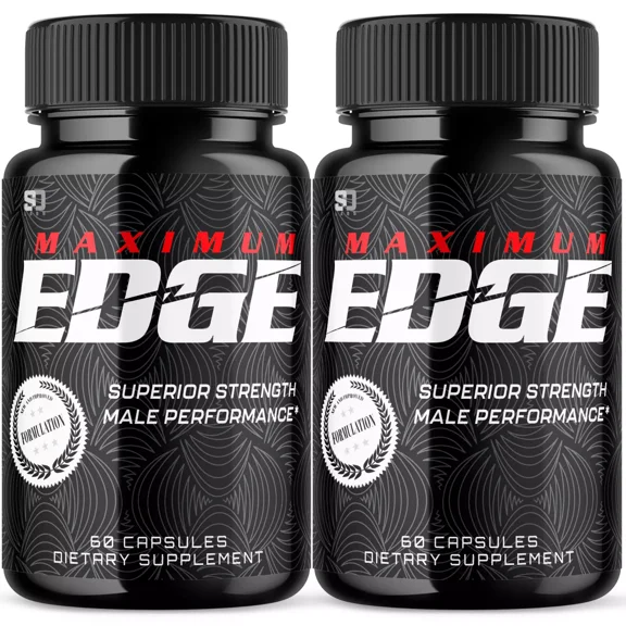 Maximum Edge Male Pills- Overall Wellness and Strength (2 Pack)