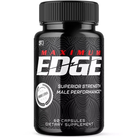 Maximum Edge Male Pills- Overall Wellness and Strength 60 Capsules