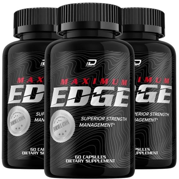 Maximum Edge for Men Dietary Supplement, MaximumEdge Male Formula Pills, 3 Pack, 180 Capsules